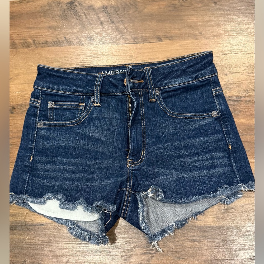 American eagle hi rise shortie shorts